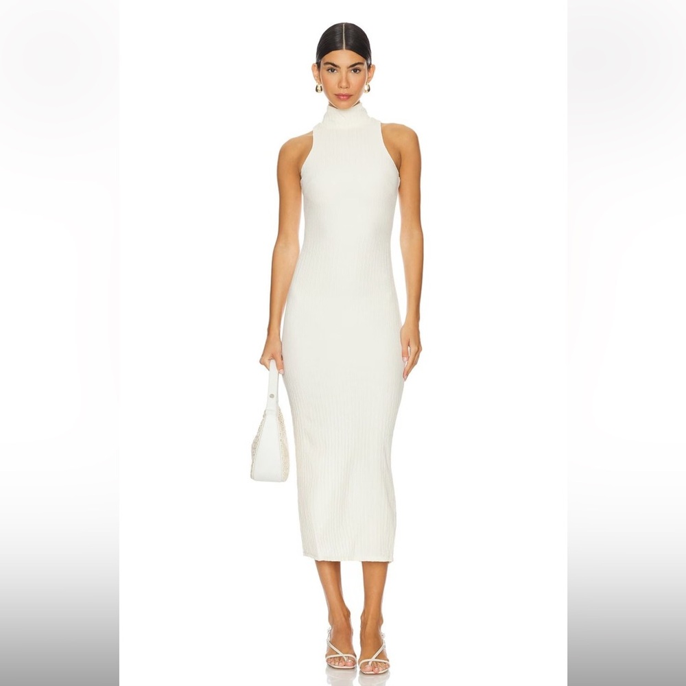 Camilla Coelho Cream Midi Dress